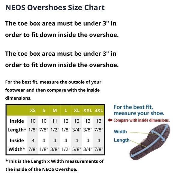 NEOS Voyager Waterproof Overshoes Black Size Small NWT Winter Boot Covers - Picture 9 of 9